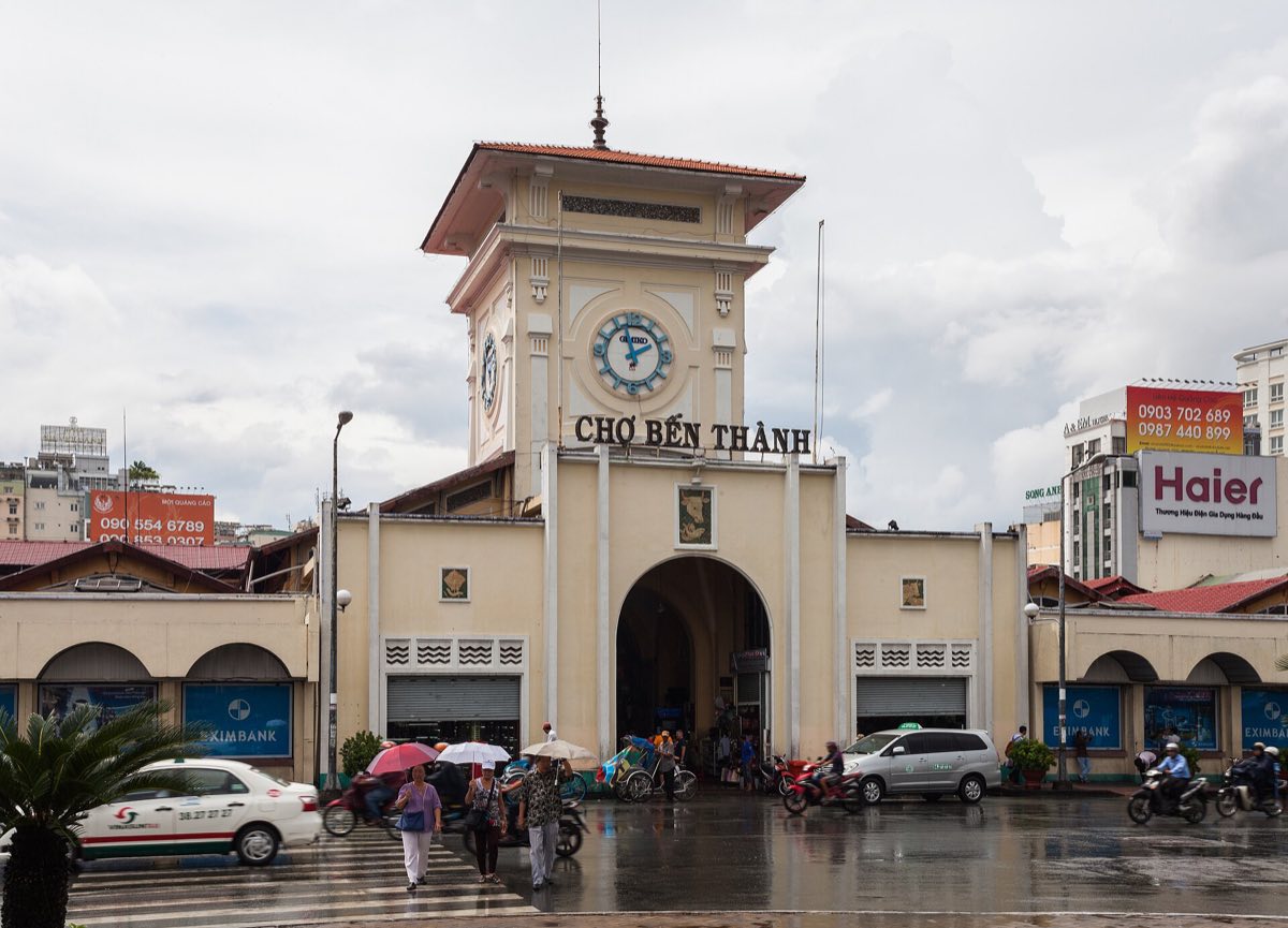 Ben Thanh Market and its clock tower