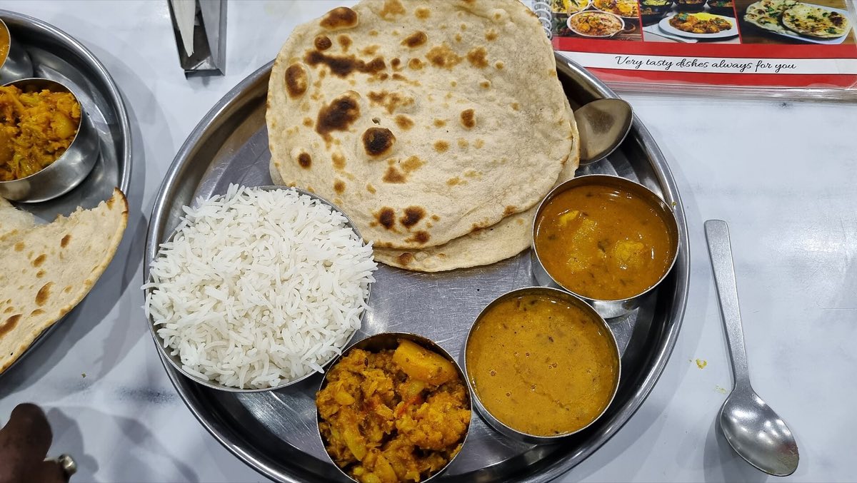 An Indian thali — representative of the cuisine, not a photo of any restaurant on this list